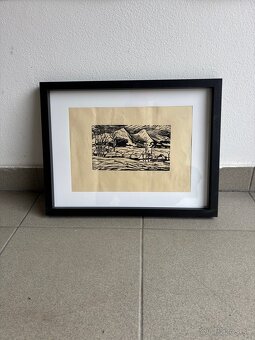 Drevoryt Ľúbim.Branský Trenčín - 2