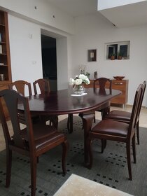 Krásný jídelní set, jídelní stůl, stoličky - 2