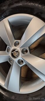 Predám originál alu set Skoda Karoq 16"-5x112+215/60r16 zim - 2