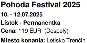 POHODA 2025 - 2