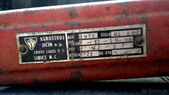 Malotraktor Agrostroj Novy Jicin s príslušenstvom - 2