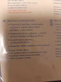 Nové posteľné prestieradlá - 2