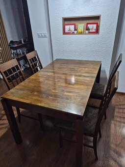 Kuchynský stôl rozťahovací so stoličkami - 2