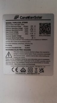 Fotovoltické solárne panely Canadian Solar 375W black frame - 2