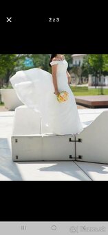 Biele šaty - svadobné M - 2
