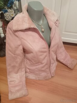 Ružový kabátik M - 2