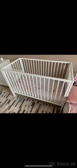 Biela detská postielka - 2