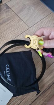 Nový Celine opasok čierny 80 cm sedí na XS-S-M - 2