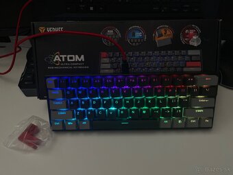 Klávesnica Yenkee ATOM Ultra Compact (RGB) - 2