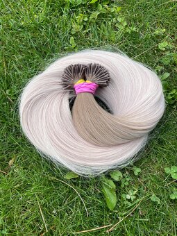 Ruské vlásky ombré 70cm/200g nakeratinované - 2