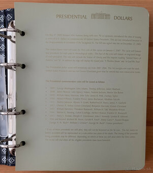 Leuchtturm album na 1 USD mince (prezidenti) spolu s 3 - 2