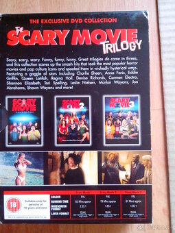 Predam original anglicke DVD -trilogy "Scary Movie 1,2,3". - 2