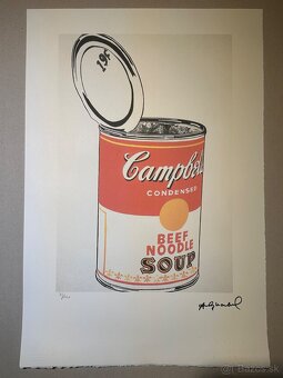 Andy Warhol "Campbells" Limitovaná edícia_Certifikát - 2