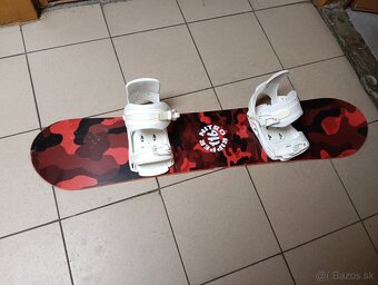 Snowboard Nitro Ripper Kids Red + viazanie - 2