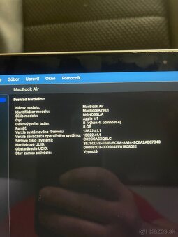 Macbook Air M1 8/256/89% - 2
