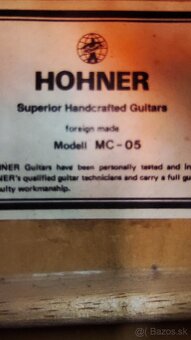 Predám španielsku gitaru značky Hohner - 2