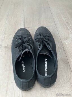 Converse nízke tenisky plátenné čierne - 2