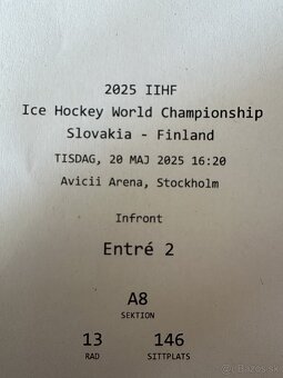 IIHF 2025 Slovakia - Finland - 2