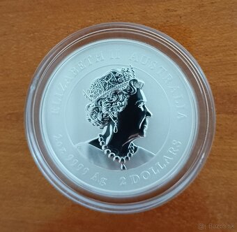 Nádherná 2 Oz Ag Lunar - Ox r.2021 - 2