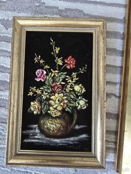 3x obraz maľba na zamate - 2