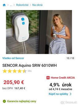 Robotický čistič okien Sencor SRW 6010WH - 2