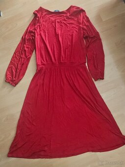 TCM - červené  viskozové šaty - 2