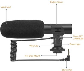 Univerzálny Video Mikrofón pre digitálne zrkadlovky - 2