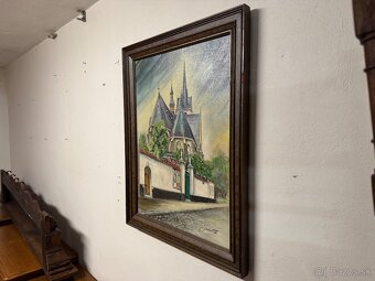 Starožitný obraz - Kostel - 2