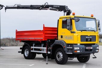 MAN TGA 18.280 4X4 TROJSTRANNÝ SKLÁPAČ - HYDRAULICKÁ RUKA - 2