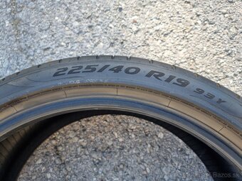 letné pneumatiky BMW dvojrozmer 225 40 255 35 R19 runflat - 2