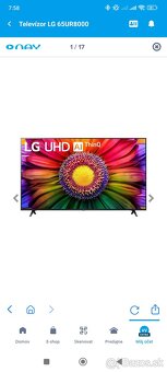 65-palcový televízor Smart TV LG UHD UR80 s rozlíšením 4K - 2