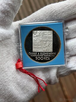 Strieborné zberateľské mince Kčs proof kvalita investícia - 2