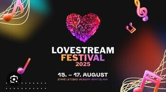 LOVESTREAM 2025 - 3 dnove vstupenky ( celofestivalove) - 2