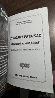 Kniha Zbrojny preukaz - odborna sposobilost - 2