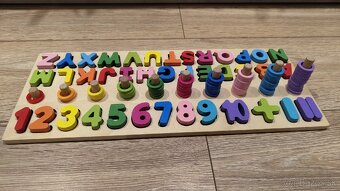 Drevená abeceda s číslami - 2