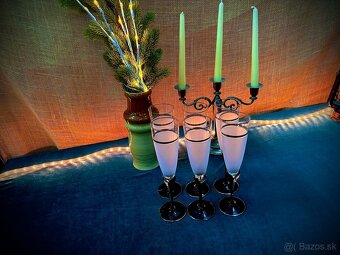 Sada 6 elegantných šampusiek - 2