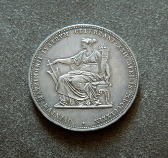 Predám 2 zlatník/florin 1879 str.svadba František Jozef I. - 2