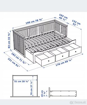 Ikea Hemnes s 2 matracmi - 2
