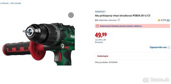 PARKSIDE® Aku príklepový vŕtací skrutkovač PSBSA 20-Li C3 - 2
