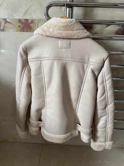 Koženková bunda s kožušinou ONLY zimná dámska - 2