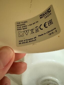 4 sklenene IKEA svetla lustre - 2