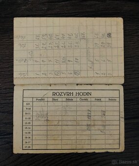 Starý prvorepublikový zápisník. - 2
