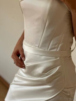 Krátke svadobné saty - 2