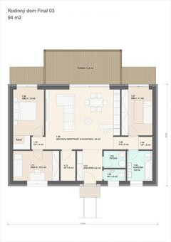 Moderný 4i RD s rovnou strechou – čistý dizajn,... - 2