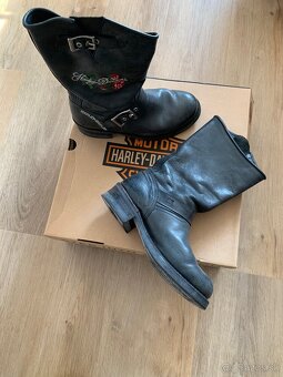 Dámske čižmy + kabelka Harley Davidson - 2