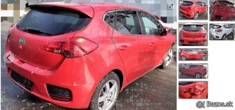 Kia Ceed 1.4 2016 predám piate DVERE, zadný NÁRAZNÍK, blatní - 2
