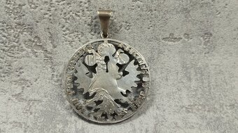 Tolar Marie Terezie(novorazba), stříbrný přívěšek vyřezávaný - 2