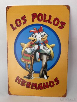 Plechová ceduľka do garáže - Los Pollos Hermanos - 2