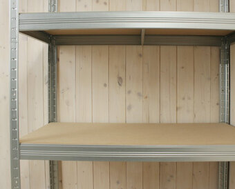 Pozinkované regále 180x90x40 cm, 5 policové, 875kg nosnosť - 2
