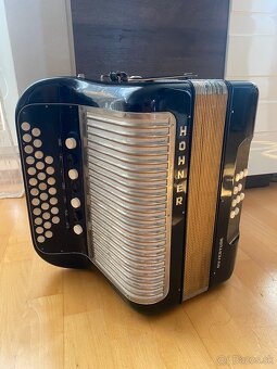 Heligonka Hohner Ouverture IV CF 4hlas + Remene + Kufor - 2